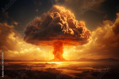 Rising Nuclear Cloud. Unleashing the Power of Destruction