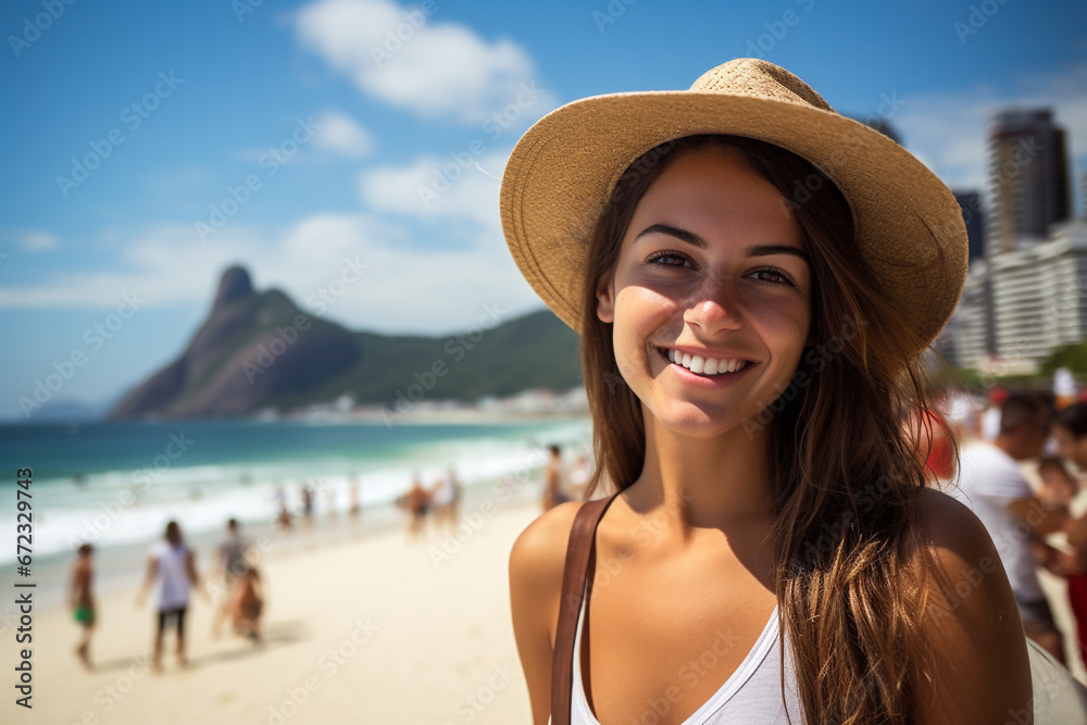 Rio de Janeiro tourist woman