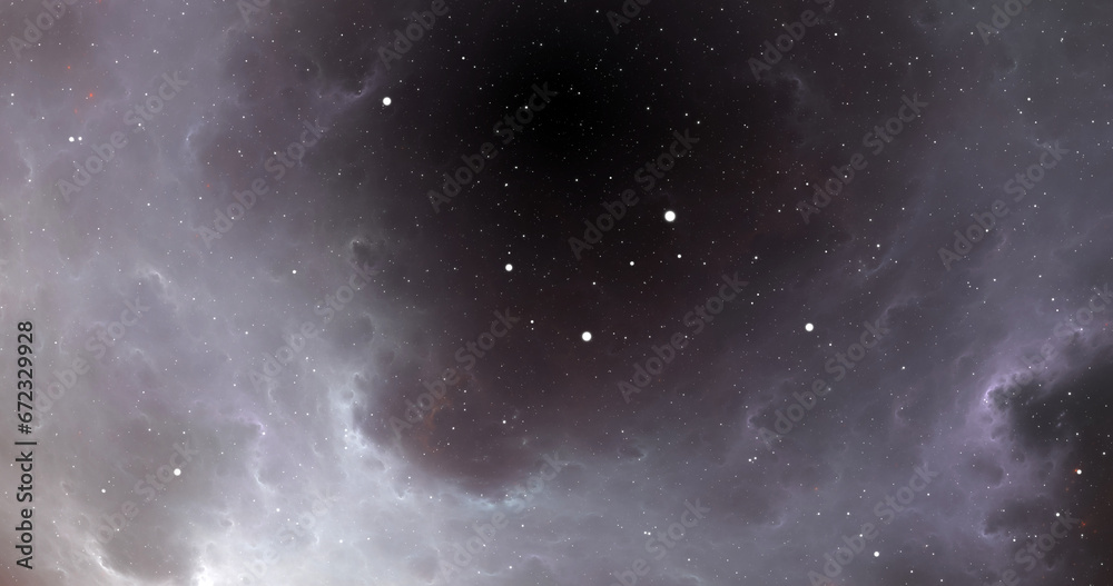 Space background with nebula and shining stars. Giant interstellar cloud. Infinite universe