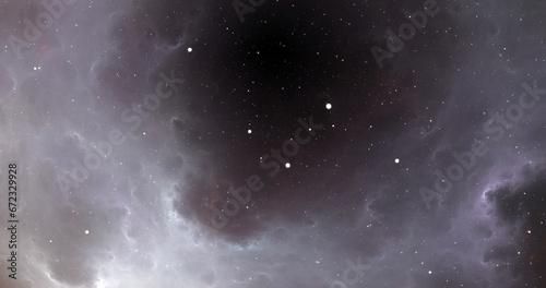 Space background with nebula and shining stars. Giant interstellar cloud. Infinite universe