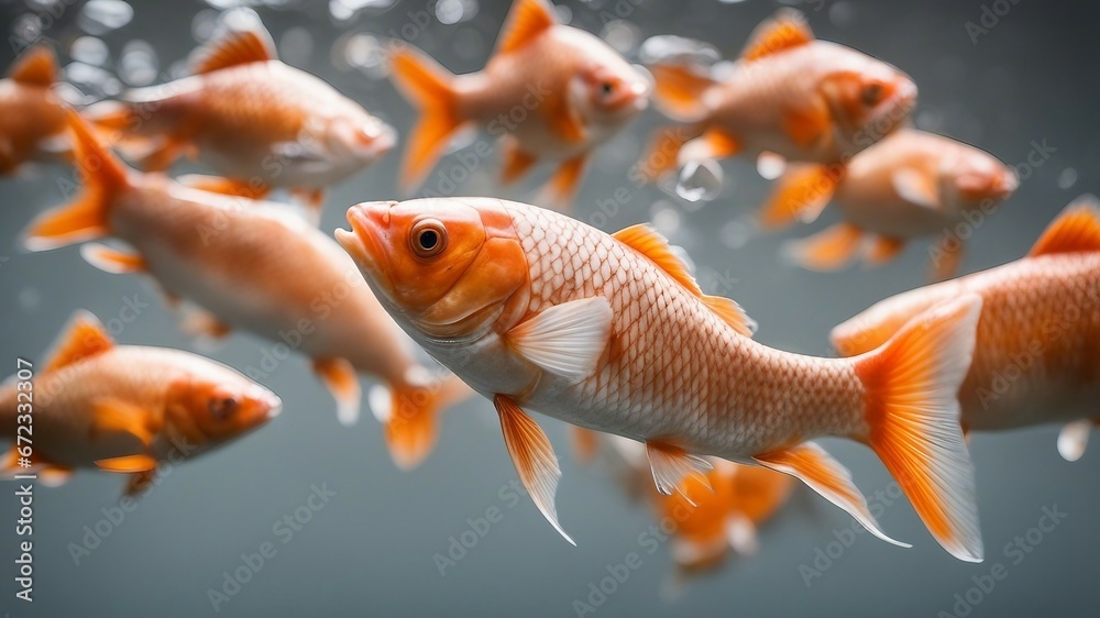 goldfish in aquarium Fish carp with scales. Raw river fish. Fresh goldfish, side view. goldfish in aquarium Fish carp with scales. Raw river fish. Fresh goldfish, side view.