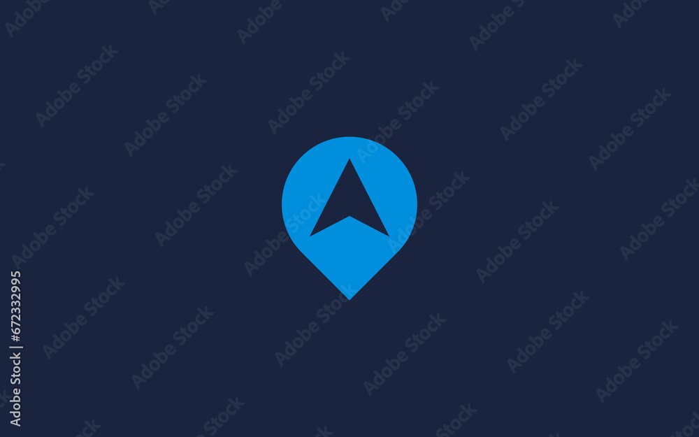 location compass logo icon design Vector design template - obrazy, fototapety, plakaty 