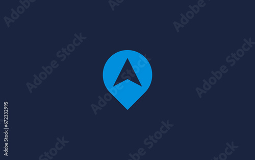 location compass logo icon design Vector design template