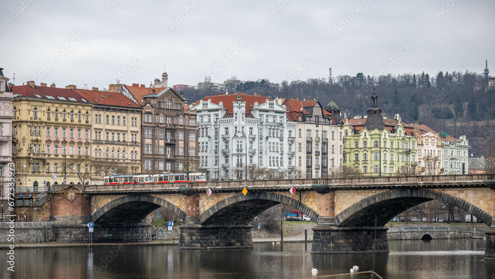 Obraz premium In der schönen Stadt Prag. 