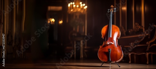 Foto violin classical instrument Generative AI