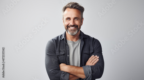 Smiling Business Man with casual clothing