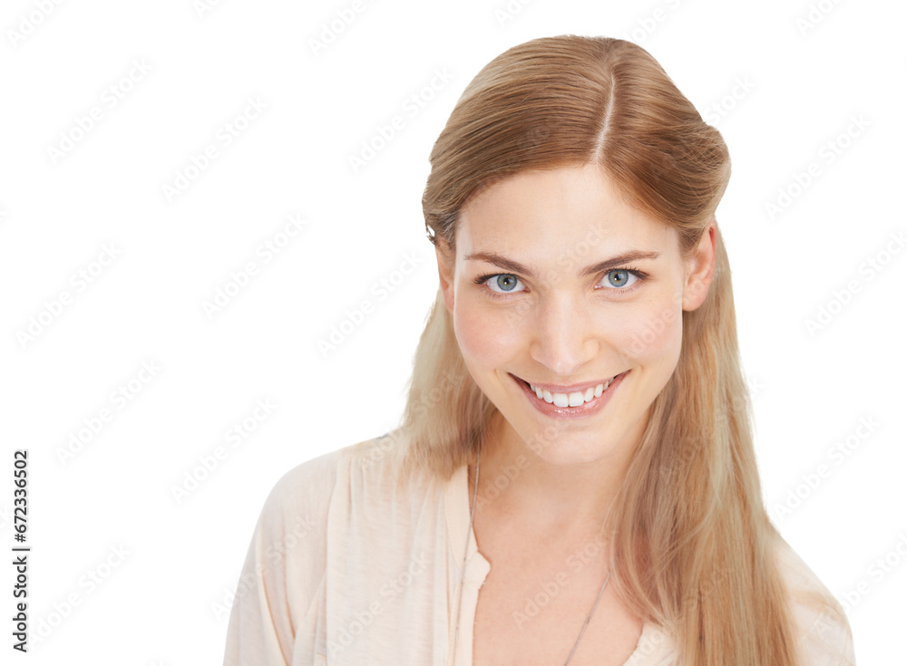 Portrait, smile and beauty with a natural woman isolated on a transparent background for wellness or cosmetics. Positive face, skincare and a happy or confident young model on PNG for aesthetic Portrait, smile and beauty with a natural woman isolated on a transparent background for wellness or cosmetics. Positive face, skincare and a happy or confident young model on PNG for aesthetic