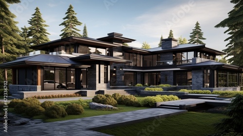 New luxury modern style home 