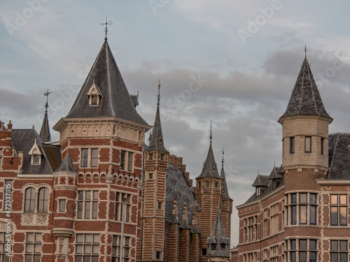 Die Hafenstadt Antwerpen in Belgien