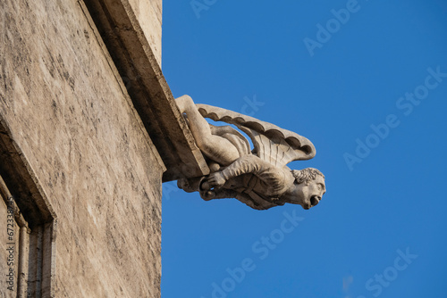 Decoración edificio de la Lonja de la seda (valencia) photo