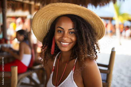 Cancun tourist black woman © Ricardo Costa