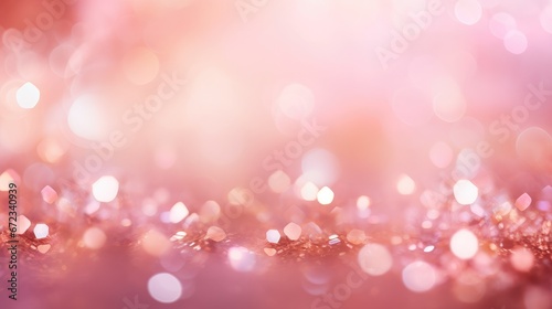 Abstract bokeh pink sparkling light background.