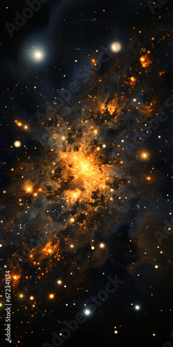 Fiery galaxy bursting with stars