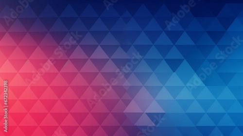 A background of tessellated isosceles triangles in a gradual color gradient, transitioning from crimson to sapphire.