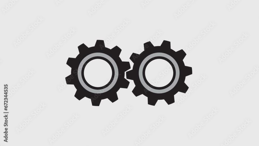 Gears rotating on green screen background motion graphic effect Gears rotating on green screen background motion graphic effect