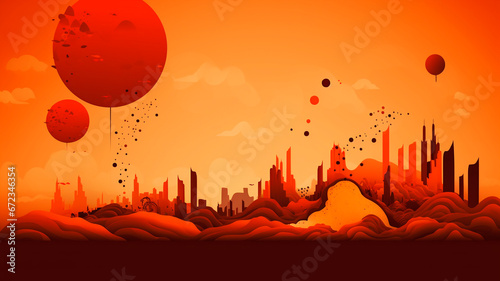 abstract background for hot sale , in fiery colors . Generative AI