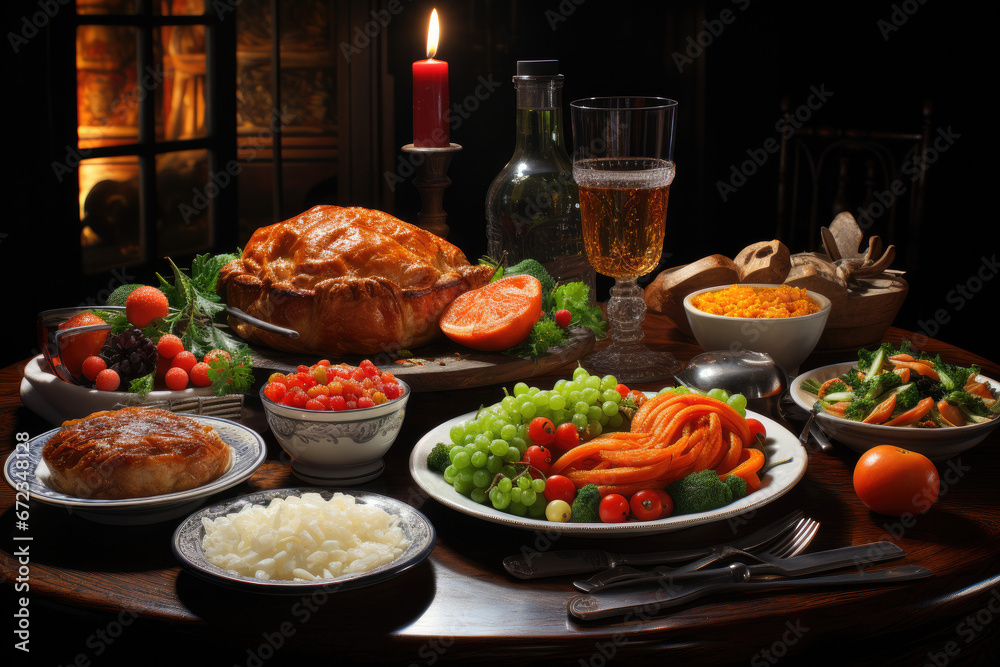 Christmas dinner (AI Generated) 