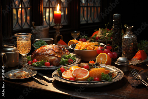 Christmas dinner (AI Generated) 