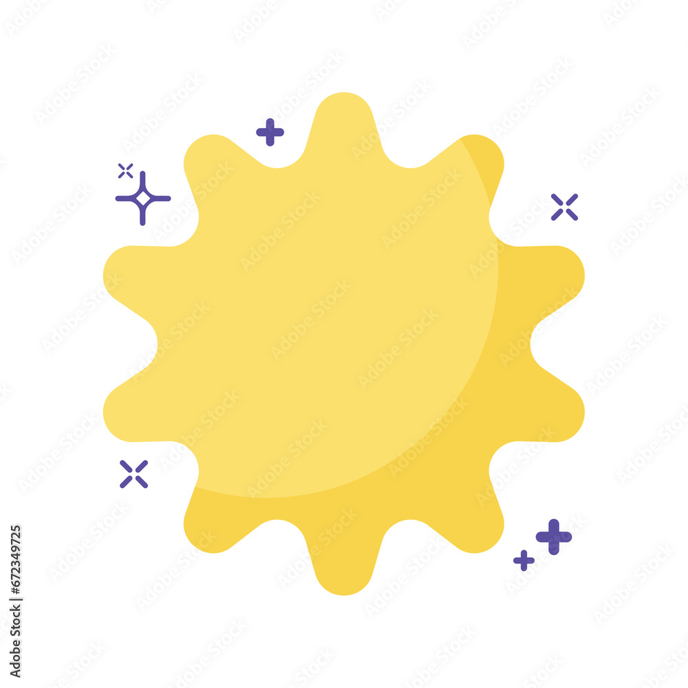Fototapeta premium Isolated golden star shape icon Vector