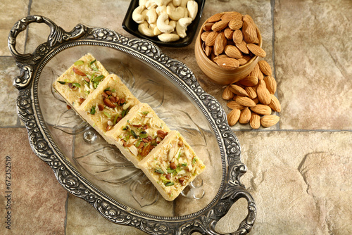 Top View of Sweet and dry fruits
