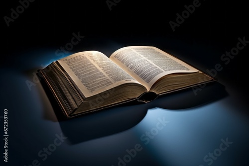 Holy Scripture. Religious concept with selective focus and copy space