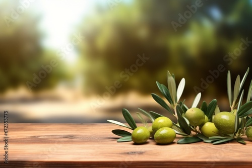 Green olives during harvest. Background with selective focus and copy space