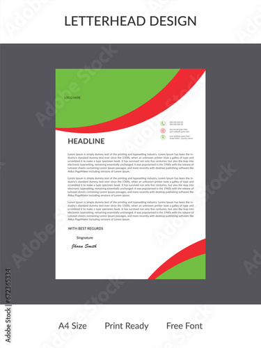 Letterhead Design Template 