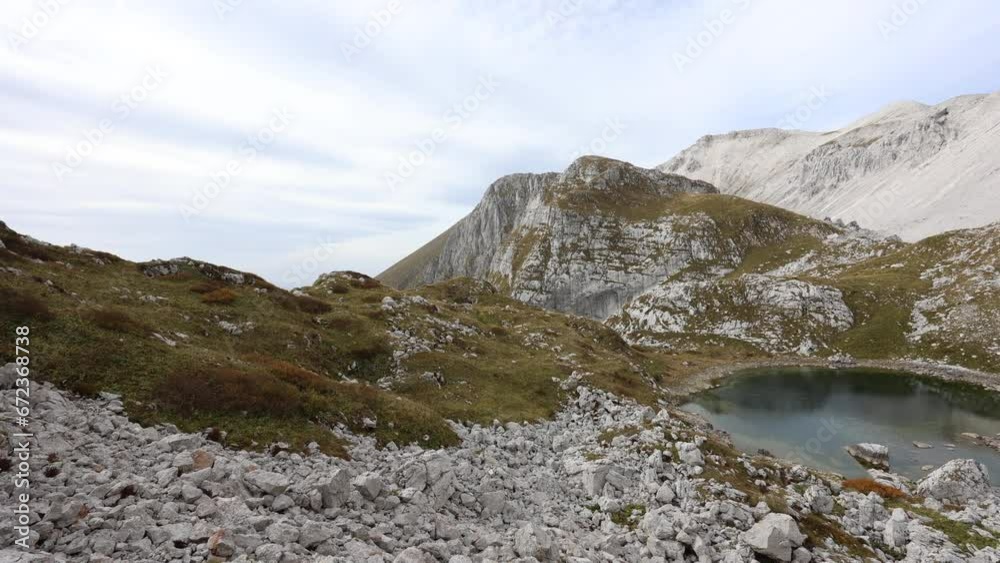 Beautiful Luznica Glacial Alpine Lake in Wilderness of Julian Alps - Slovenia Europe Beautiful Luznica Glacial Alpine Lake in Wilderness of Julian Alps - Slovenia Europe