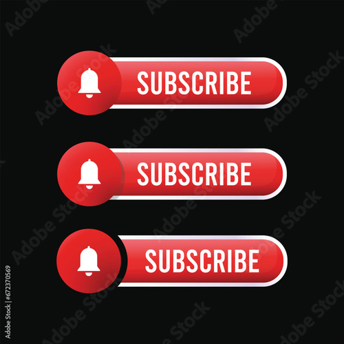 subscribe button free vector