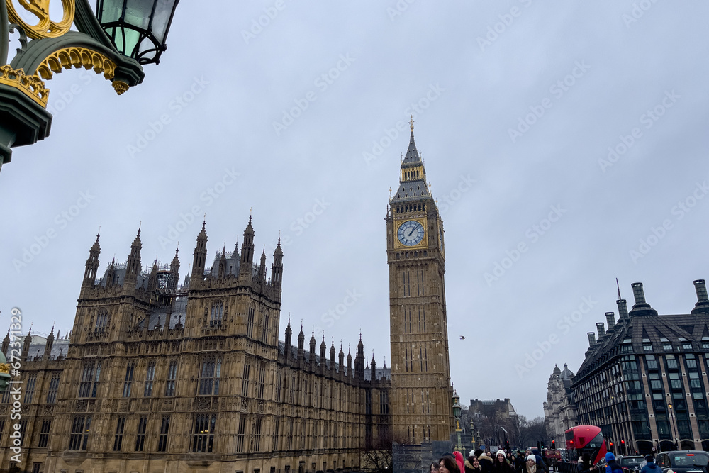 Obraz premium Palace of Westminster and Big Ben tower in London, England