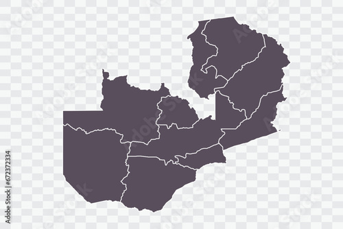Zambia Map Graphite Color on White Background quality files Png © Rungsak