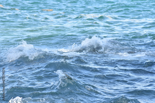 Ocean Waves, Sea Waves, Blue Tone, Ocean texture