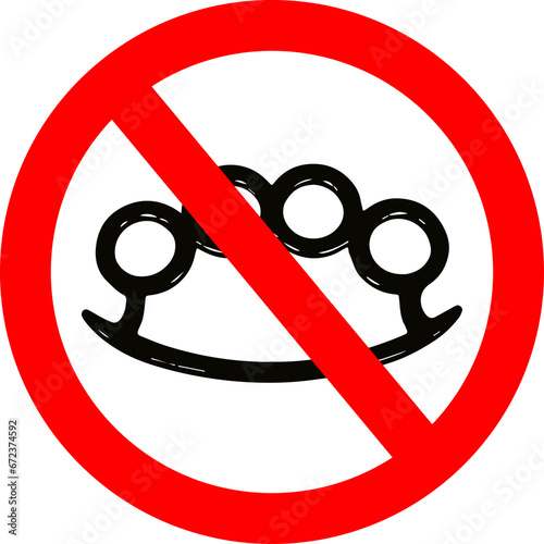 Symbol of the Prohibition of Weapons, Violence