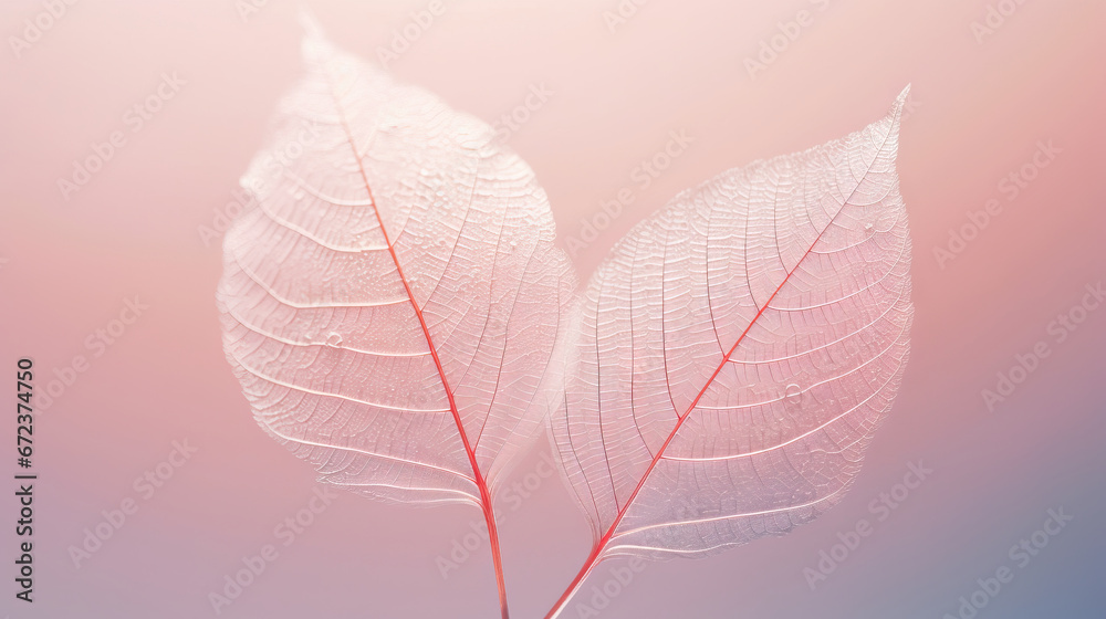 a close up of a leaf with a blurry background. generative ai a close up of a leaf with a blurry background. generative ai