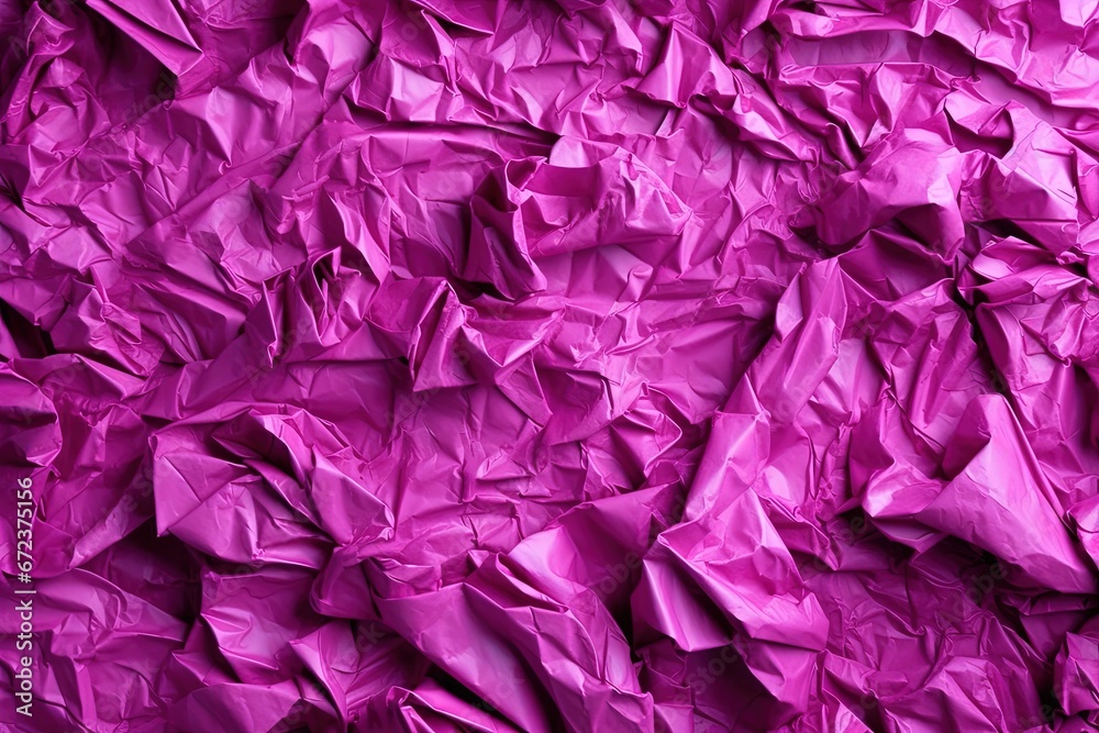 Close-up of creased purple paper texture all over. Close-up of creased purple paper texture all over.
