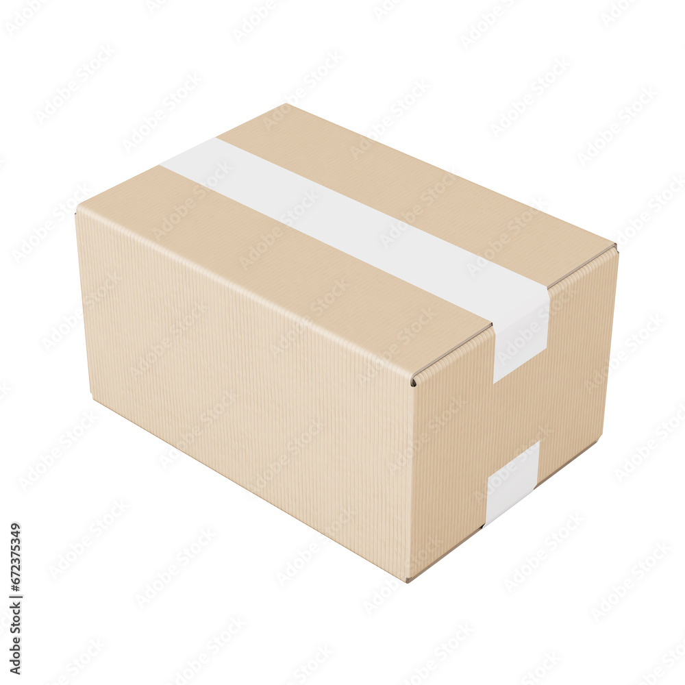 a image of a brown Corrugated Cardboard Box isolated on a white background a image of a brown Corrugated Cardboard Box isolated on a white background