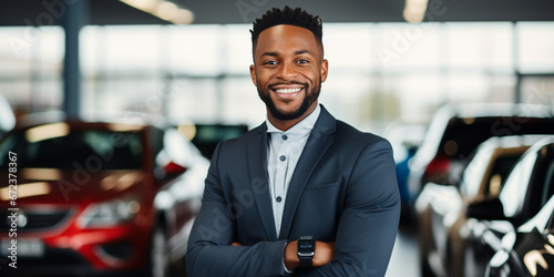 Black Male Car Salesman In Car Dealers © Ricardo Costa