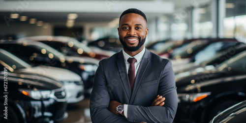 Black Male Car Salesman In Car Dealers © Ricardo Costa