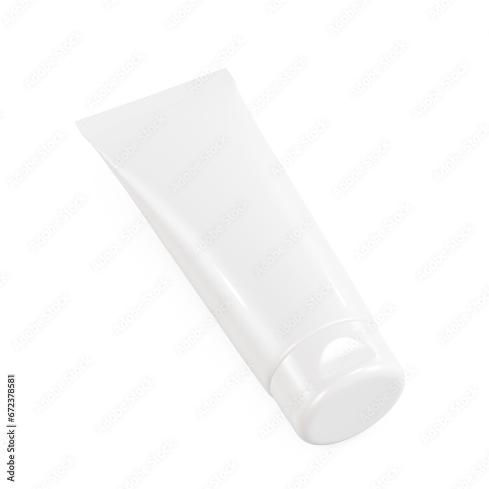 a blank image of a Cosmetic Tube isolated on a white background a blank image of a Cosmetic Tube isolated on a white background