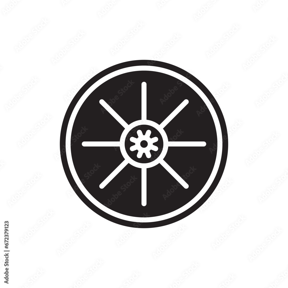 motor pulsator wheel icon vector illustration eps motor pulsator wheel icon vector illustration eps