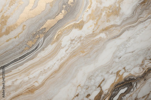 White, gold, grey, anthracite marble texture background with Generative AI technology 