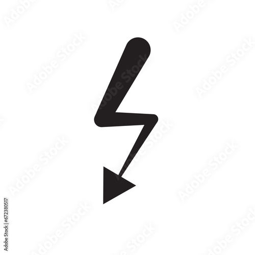 low electricity icon vector illustration eps