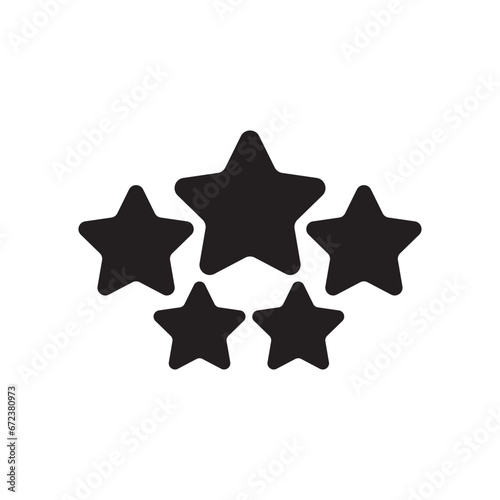 5 star icon vector illustration eps