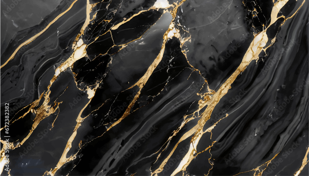 Gold-Black marble - obrazy, fototapety, plakaty 