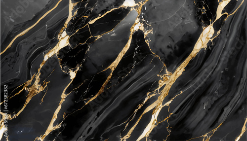Gold-Black marble