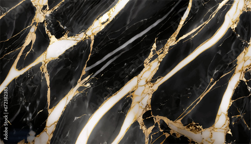 Gold-Black marble