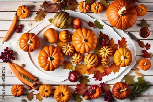 halloween candy corn and pumpkin