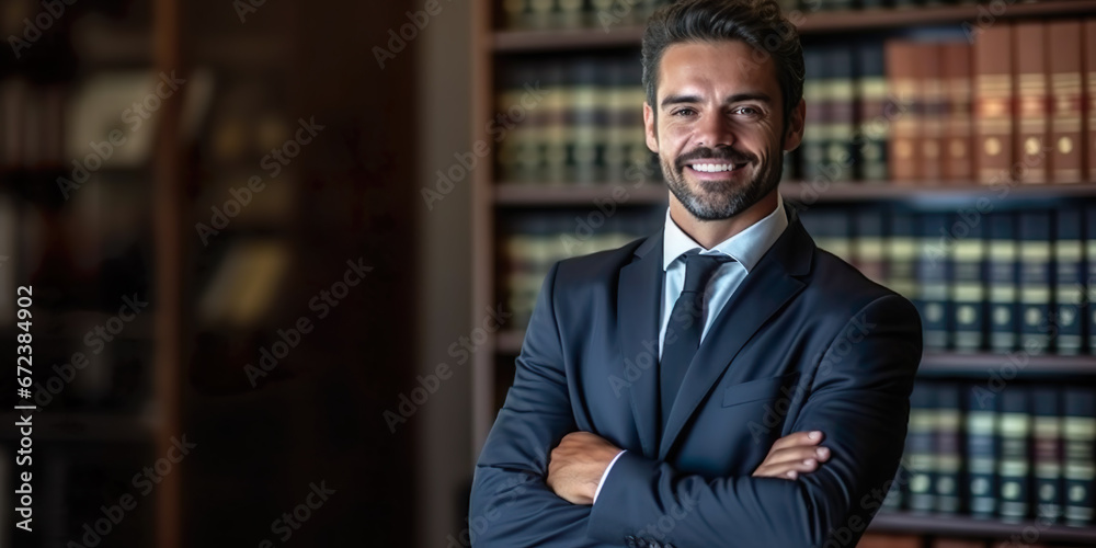 Young Latin American lawyer smiling at the camera Young Latin American lawyer smiling at the camera