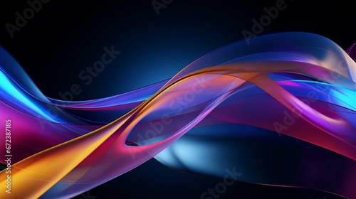 Ribbon-like abstract background