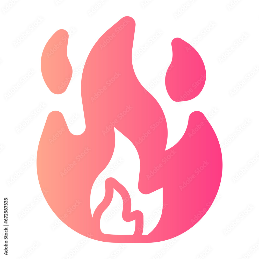 fire gradient icon